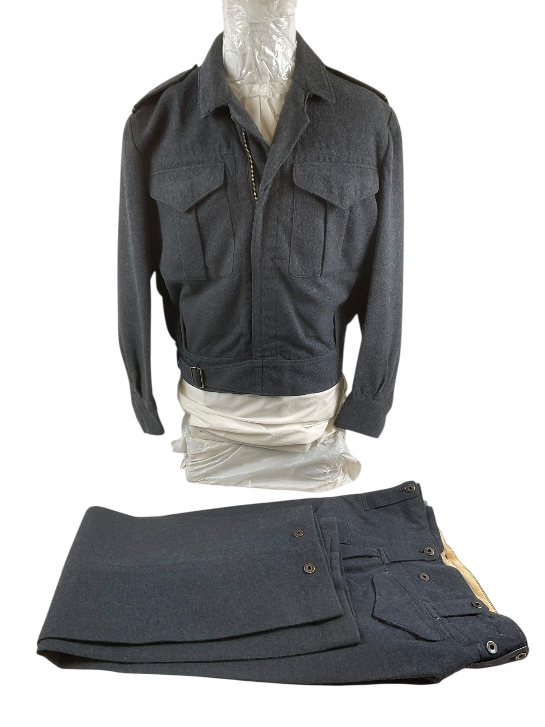 WW2 Canadian RCAF Officers Battle Dress Jacket With Trousers WW2 Canadian RCAF Officers Battle Dress Jacket With Trousers