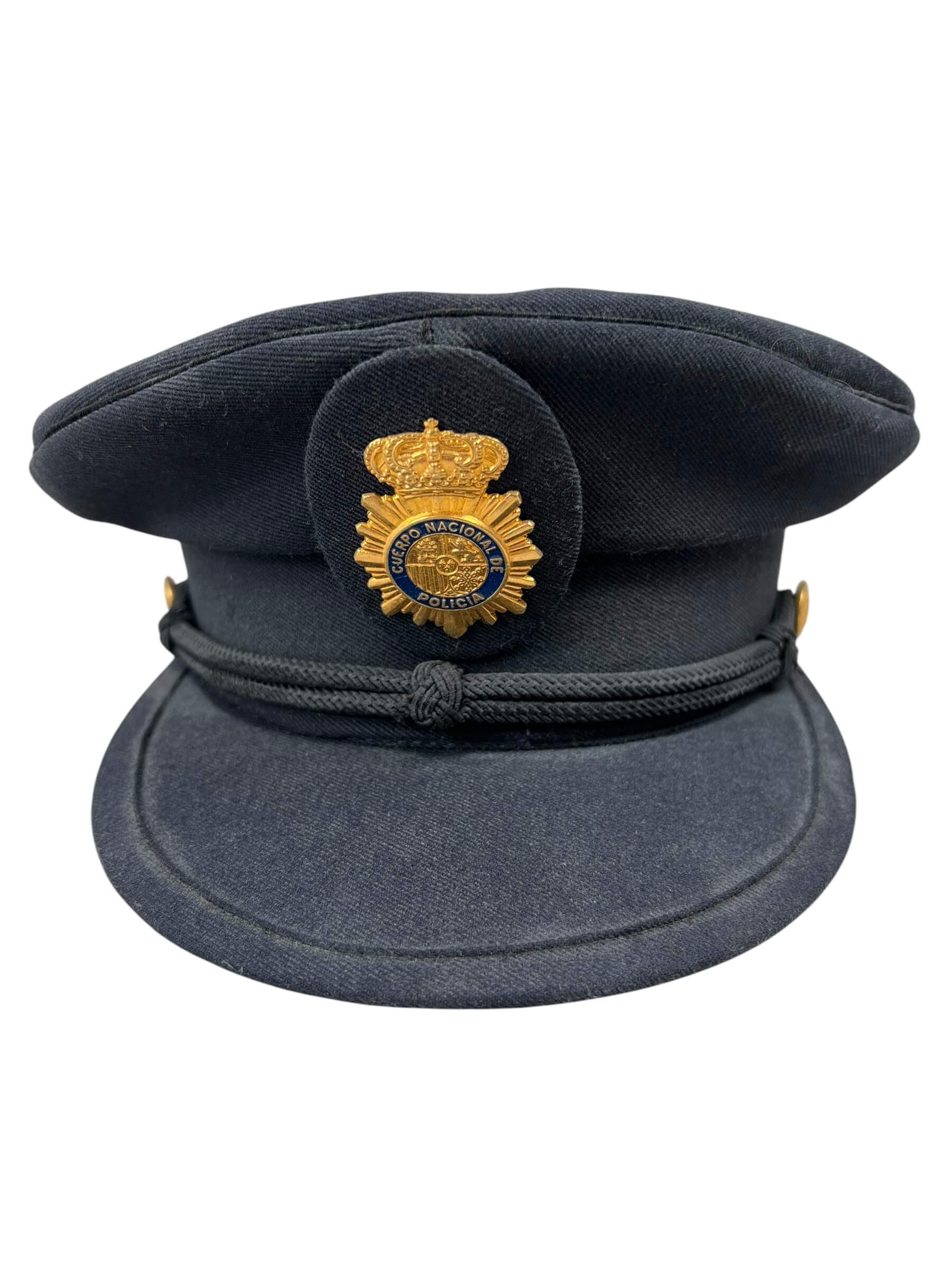 Spain Police Peak Cap Hat With Badge Spain Police Peak Cap Hat With Badge