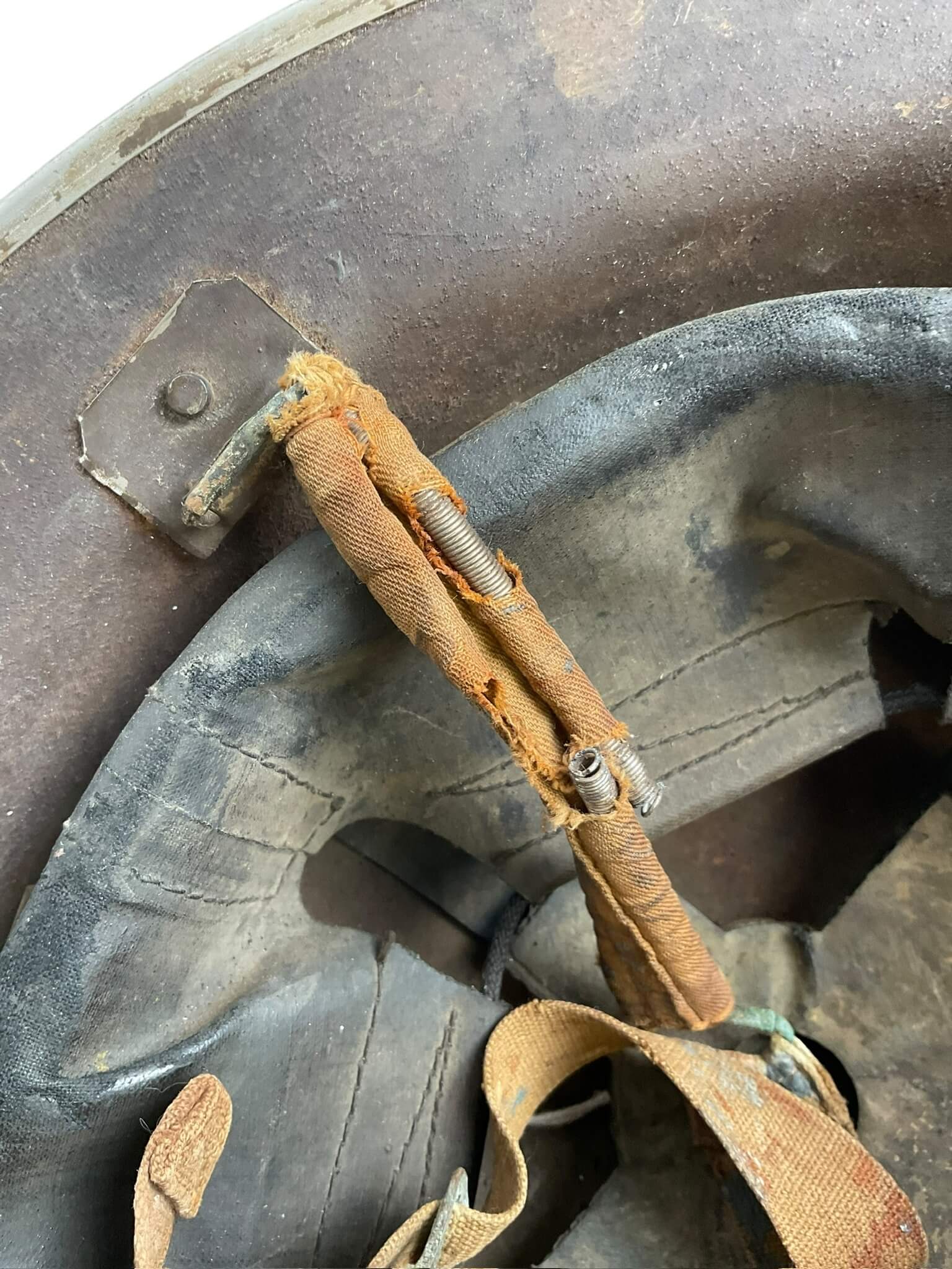 WW2 Canadian Navy Mk2 Steel Helmet Dated 1942 WW2 Canadian Navy Mk2 Steel Helmet Dated 1942