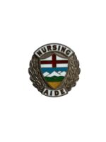 Canadian Alberta Nursing Aide Silver Lapel Pin Canadian Alberta Nursing Aide Silver Lapel Pin