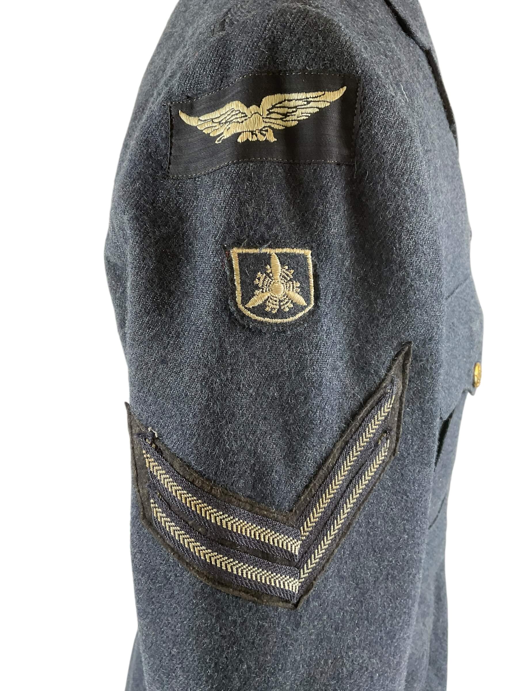 WW2 Canadian RCAF Corporals Tunic Named 1942 Dated WW2 Canadian RCAF Corporals Tunic Named 1942 Dated