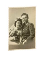 WW2 German Luftwaffe Wedding Postcard of Unknown Couple 1