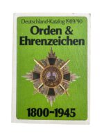 German Orders and Decorations 1800 to 1945 GERMAN TEXT Used Softcover Reference Book