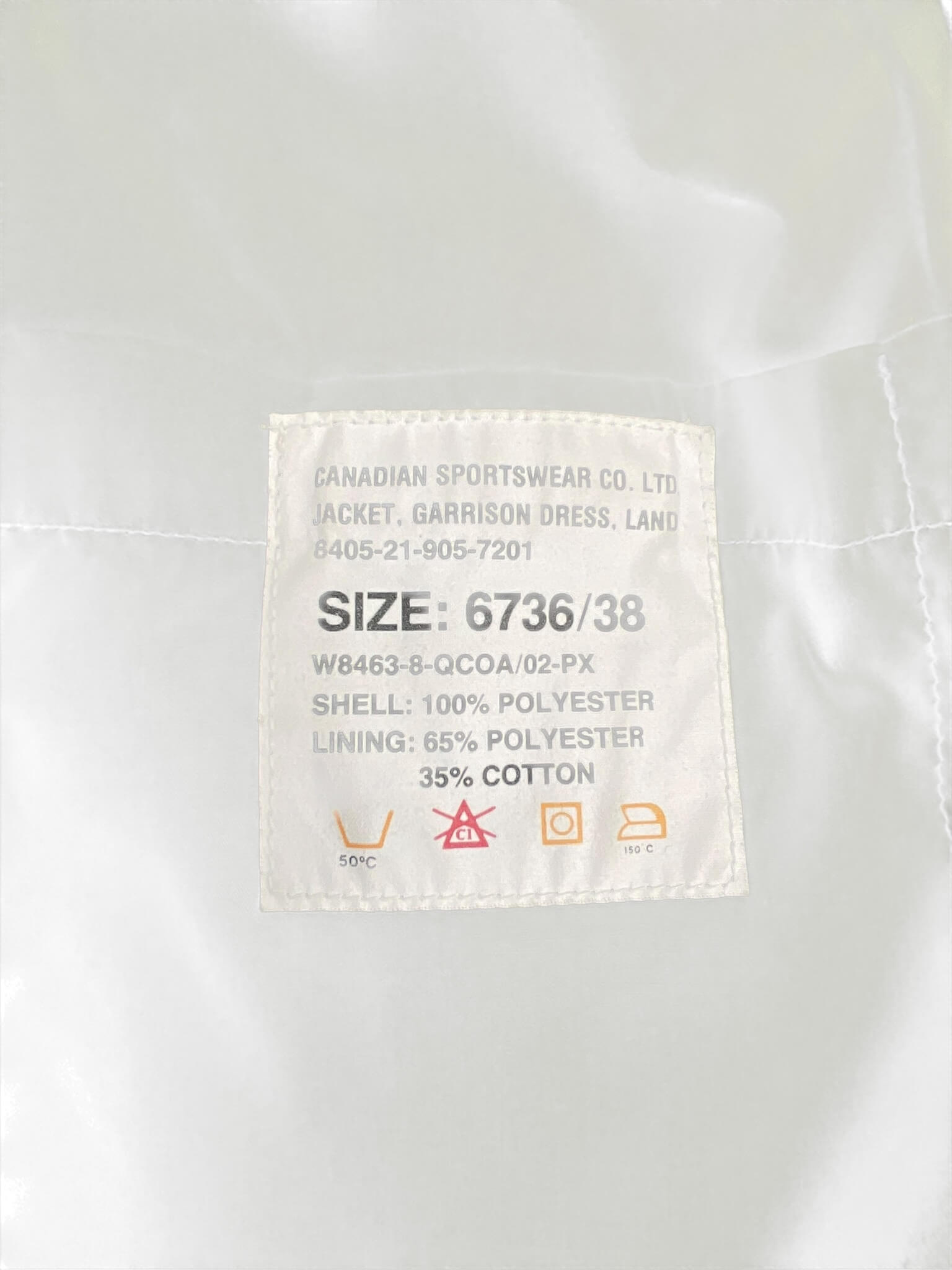 Canadian Army Garrison Dress Jacket Size 6738 Canadian Army Garrison Dress Jacket Size 6738