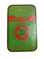 WW2 US Boy Scouts of America First Aid Kit In Metal Tin With Contents WW2 US Boy Scouts of America First Aid Kit In Metal Tin With Contents
