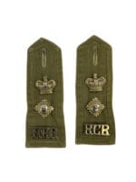 Canadian Bush Dress RCR Lieutenant Colonel Shoulder Slip-Ons Pair