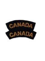 WW2 Canadian Navy Womens CANADA Unissued Shoulder Titles Insignia Pair WW2 Canadian Navy Womens CANADA Unissued Shoulder Titles Insignia Pair