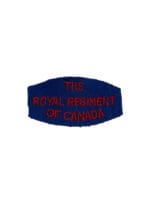 WW2 Canadian The Royal Regiment of Canada Shoulder Title Insignia Single 1