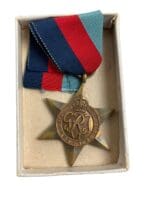 WW2 Canadian 1939 to 45 Star Medal Full Size In Box