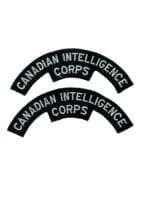 Canadian Intelligence Corps Shoulder Titles Insignia Pair Canadian Intelligence Corps Shoulder Titles Insignia Pair
