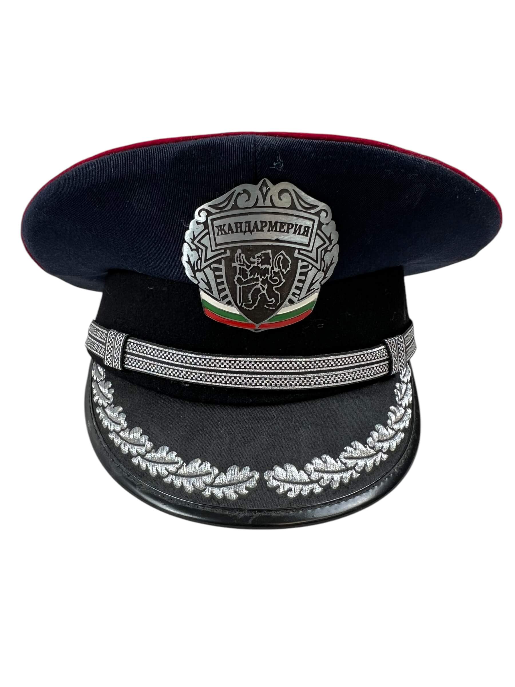 Bulgarian Police Peak Cap Hat With Badge Size 58 Bulgarian Police Peak Cap Hat With Badge Size 58