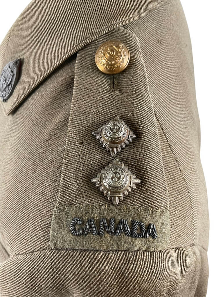 WW1 Canadian CEF 10th Railway Troops Officers Named Uniform Grouping With Div Patches WW1 Canadian CEF 10th Railway Troops Officers Named Uniform Grouping With Div Patches