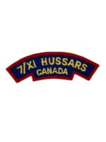 WW2 Canadian 7th/11th Hussars Canada British Made Shoulder Title Insignia Single