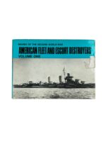 WW2 US USN American Fleet and Escort Destroyers Vol 1 Used Hardcover Reference Book