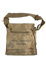 WW2 Canadian Respirator Bag Civil Defence C Broad Arrowed