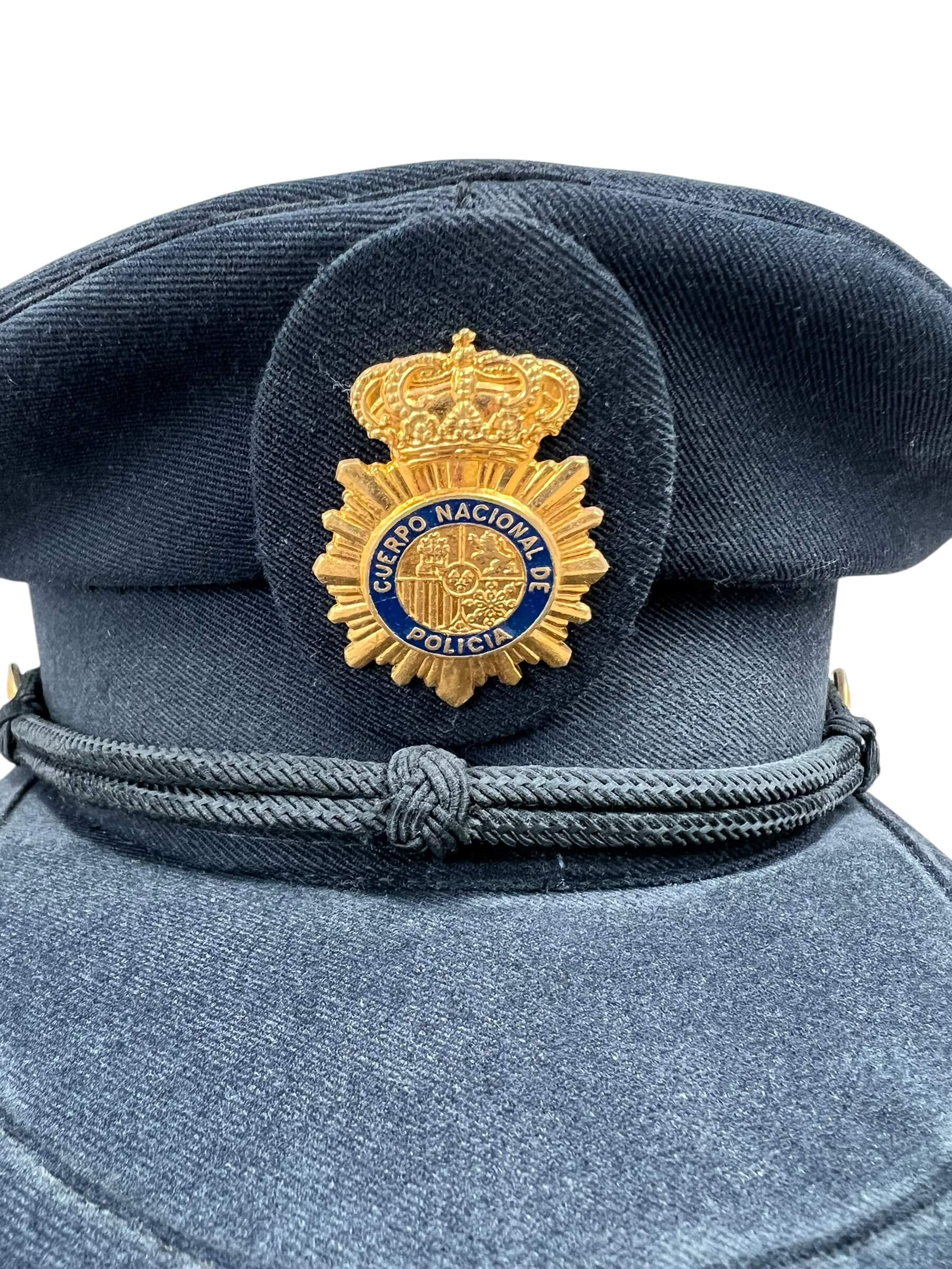 Spain Police Peak Cap Hat With Badge Spain Police Peak Cap Hat With Badge