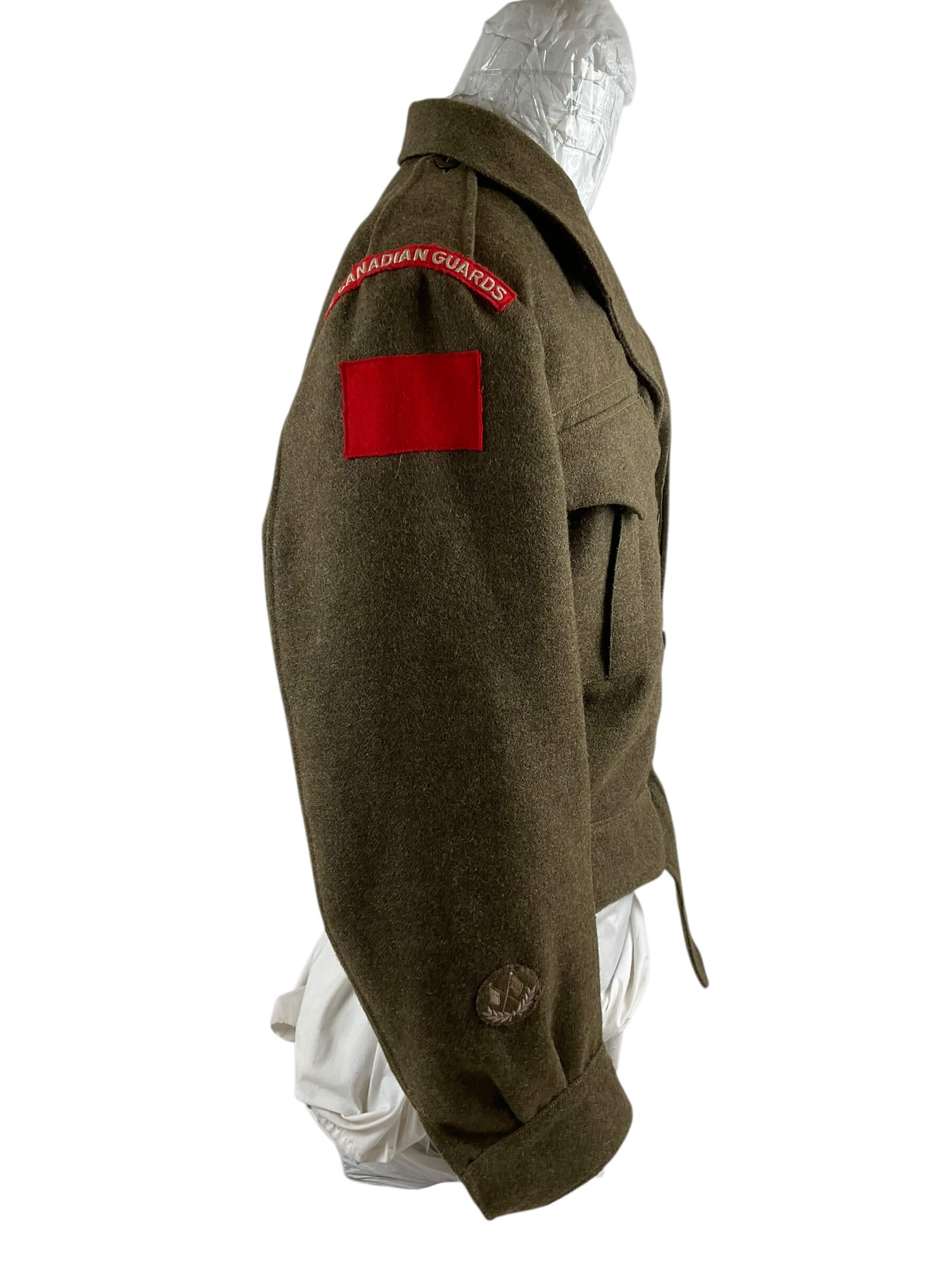 Canadian Guards Battle Dress Jacket Named Size 7 Canadian Guards Battle Dress Jacket Named Size 7