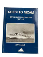 WW2 British RN Navy Afridi to Nizam British Fleet Destroyers Used Softcover Reference Book