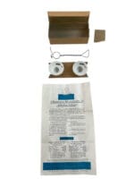 WW2 US Novol Set of Two 3cc Porcelain Dissolving Cups In Original Advertising Box Brooklyn NY