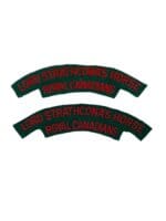 Lord Strathcona's Horse Royal Canadian Shoulder Titles Insignia Pair Lord Strathcona's Horse Royal Canadian Shoulder Titles Insignia Pair