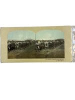 Pre WW1 Imperial Japanese Troops Boarding The Train Seoul Korea Stereoscope Pre WW1 Imperial Japanese Troops Boarding The Train Seoul Korea Stereoscope