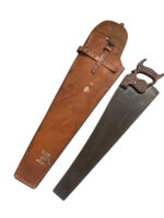WW2 Canadian Vehicle Saw In Leather Case C Broad Arrowed 1937 Dated