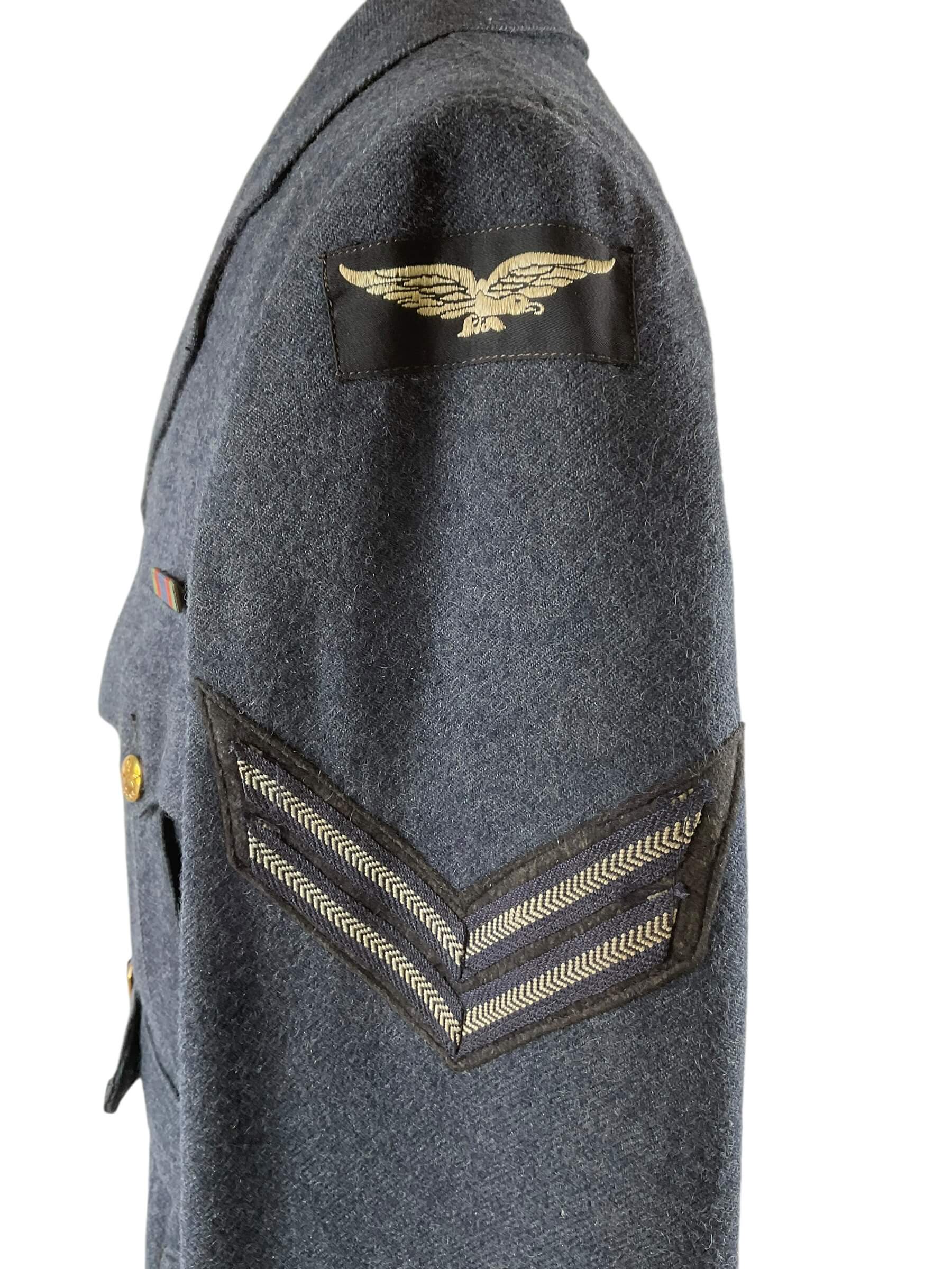 WW2 Canadian RCAF Corporals Tunic Named 1942 Dated WW2 Canadian RCAF Corporals Tunic Named 1942 Dated