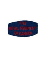 WW2 Canadian The Royal Regiment of Canada Shoulder Title Insignia Single 2