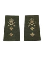 Canadian Forces OD Green Major General Slip-On Rank Insignia Pair