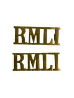 WW1 British BEF Royal Marines Light Infantry RMLI Collars Insignia Pair