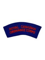 WW2 Royal Canadian Ordnance Corps British Made Shoulder Title Insignia Single WW2 Royal Canadian Ordnance Corps British Made Shoulder Title Insignia Single
