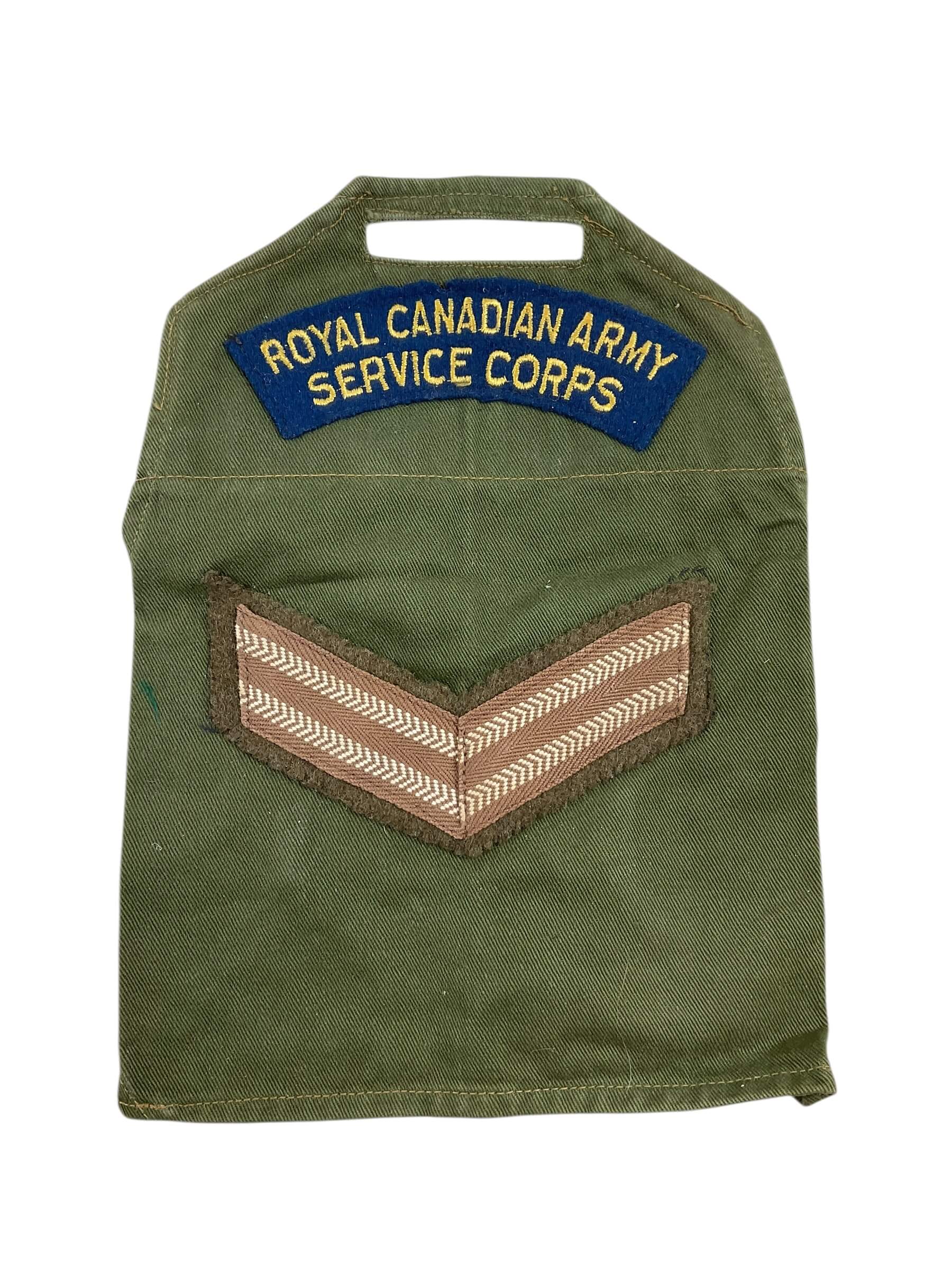Royal Canadian Army Service Corps Brassard Armband Dated 1961 Royal Canadian Army Service Corps Brassard Armband Dated 1961