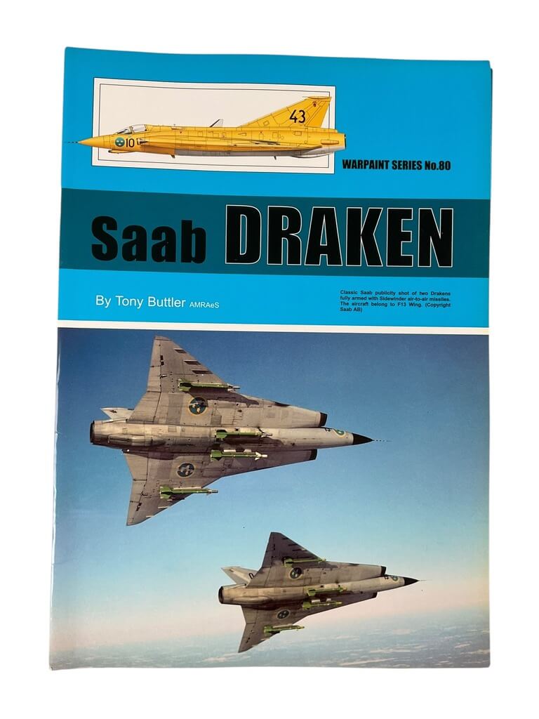 Swedish Saab Draken Warpaint Series No 80 New Softcover Reference Book Swedish Saab Draken Warpaint Series No 80 New Softcover Reference Book