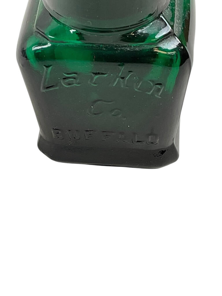 WW2 US Larkin Perfume Smelling Salts Emerald Green Bottle EMPTY WW2 US Larkin Perfume Smelling Salts Emerald Green Bottle EMPTY