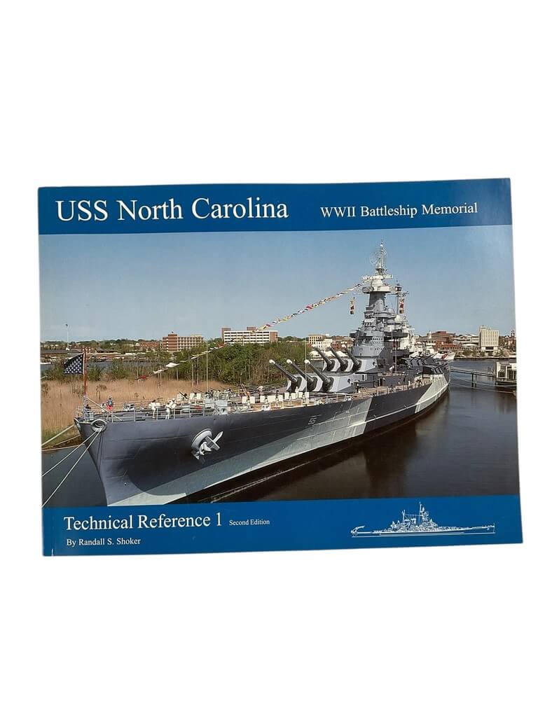 WW2 US USN Navy USS North Carolina Battleship Memorial Technical Reference No 1 Used Softcover Reference Book WW2 US USN Navy USS North Carolina Battleship Memorial Technical Reference No 1 Used Softcover Reference Book