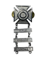 US Army Marksman Qualification Badge Rifle Grenade and Bayonet US Army Marksman Qualification Badge Rifle Grenade and Bayonet