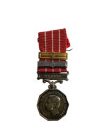 Canadian Forces George the 6th CD Miniature Medal With 2 Bars