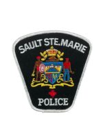 Canadian Ontario Sault Ste. Marie White Border Police Patch Canadian Ontario Sault Ste. Marie White Border Police Patch