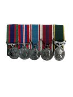 WW2 Canadian Miniature Medal Group X 5 With ED