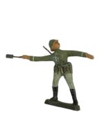 WW2 German Army Heer Elastolin Toy Soldier Throwing Grenade