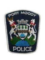 Canadian British Columbia Port Moody White Border Police Patch