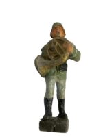 WW2 German Army Heer Bandsman With French Horn Elastolin Toy Soldier