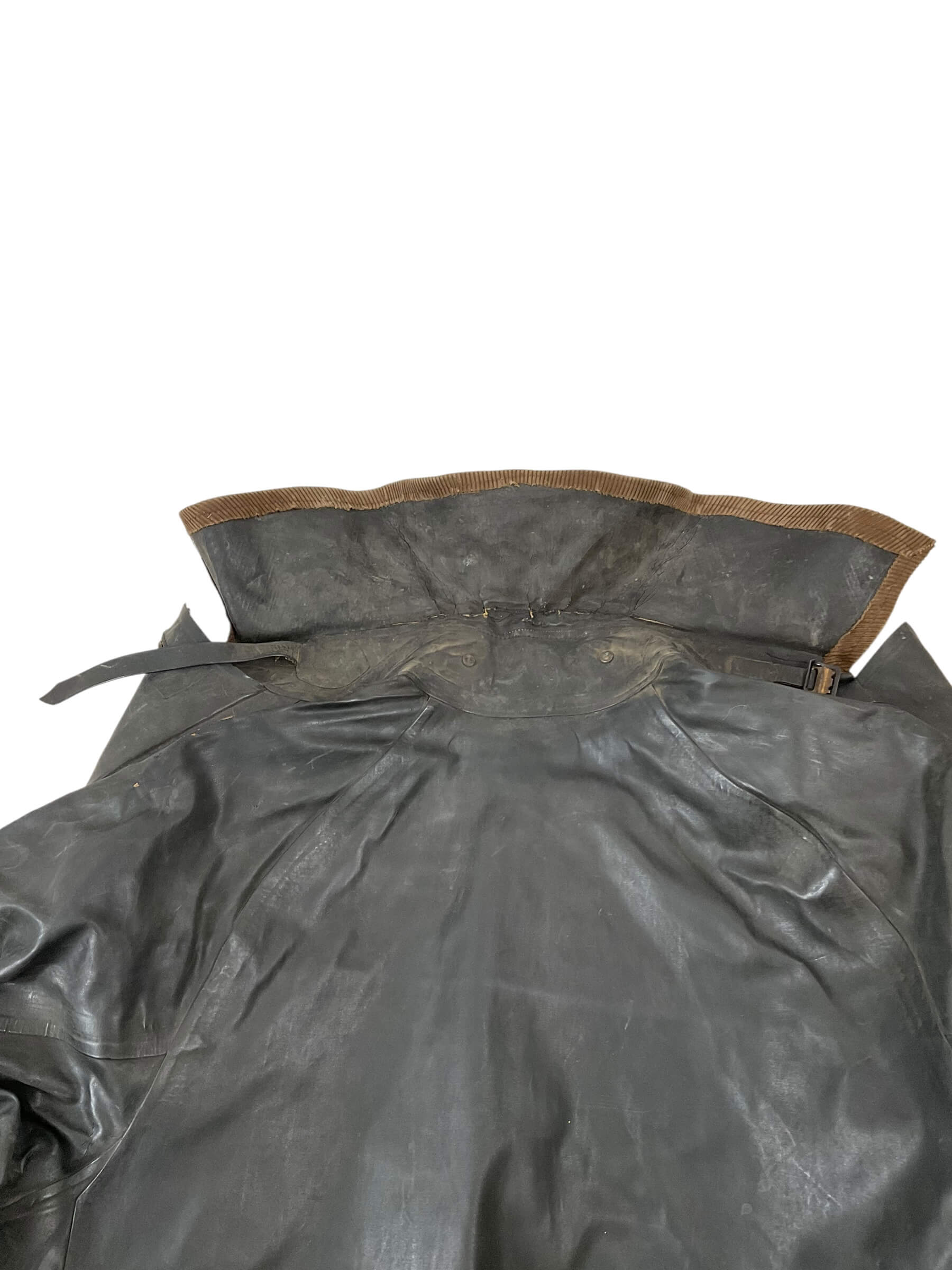 WW2 Canadian Navy Black Slicker Rain Jacket WW2 Canadian Navy Black Slicker Rain Jacket