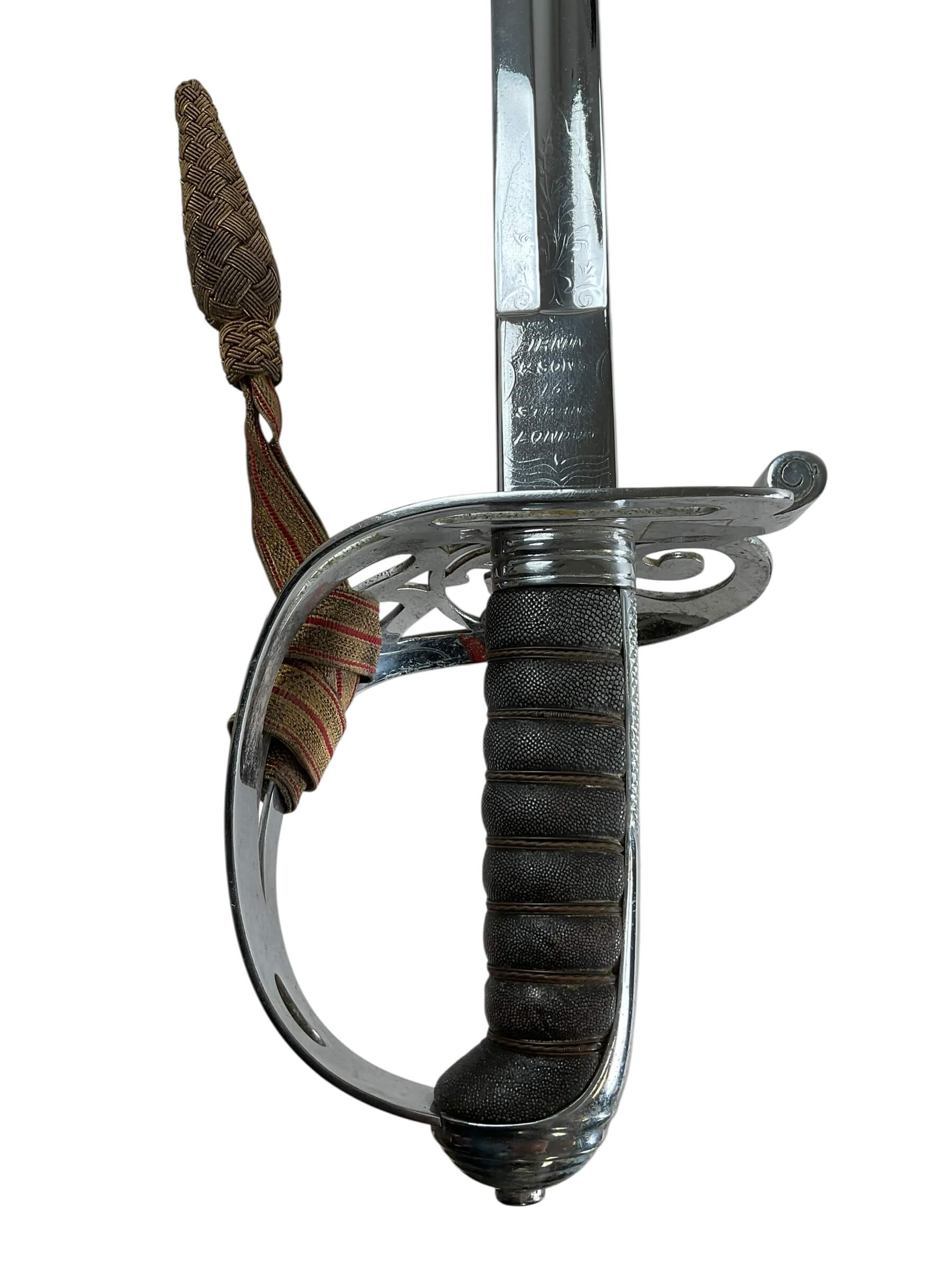 Canadian Rifle Regiment Officers Sword With Knot Victorian Canadian Rifle Regiment Officers Sword With Knot Victorian