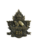 WW1 Canadian CEF 214th Battalion Saskatchewan Cap Badge