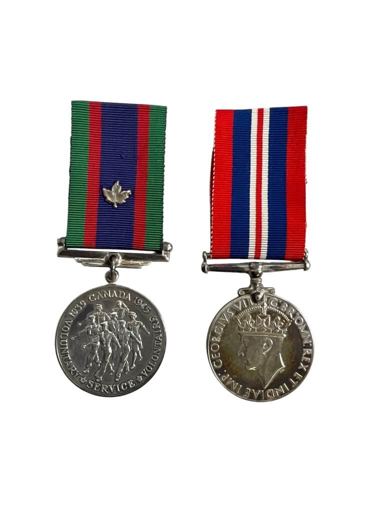 WW1 WW2 Canadian Birks Bar SGT WS Banks RVNR With Paperwork WW1 WW2 Canadian Birks Bar SGT WS Banks RVNR With Paperwork