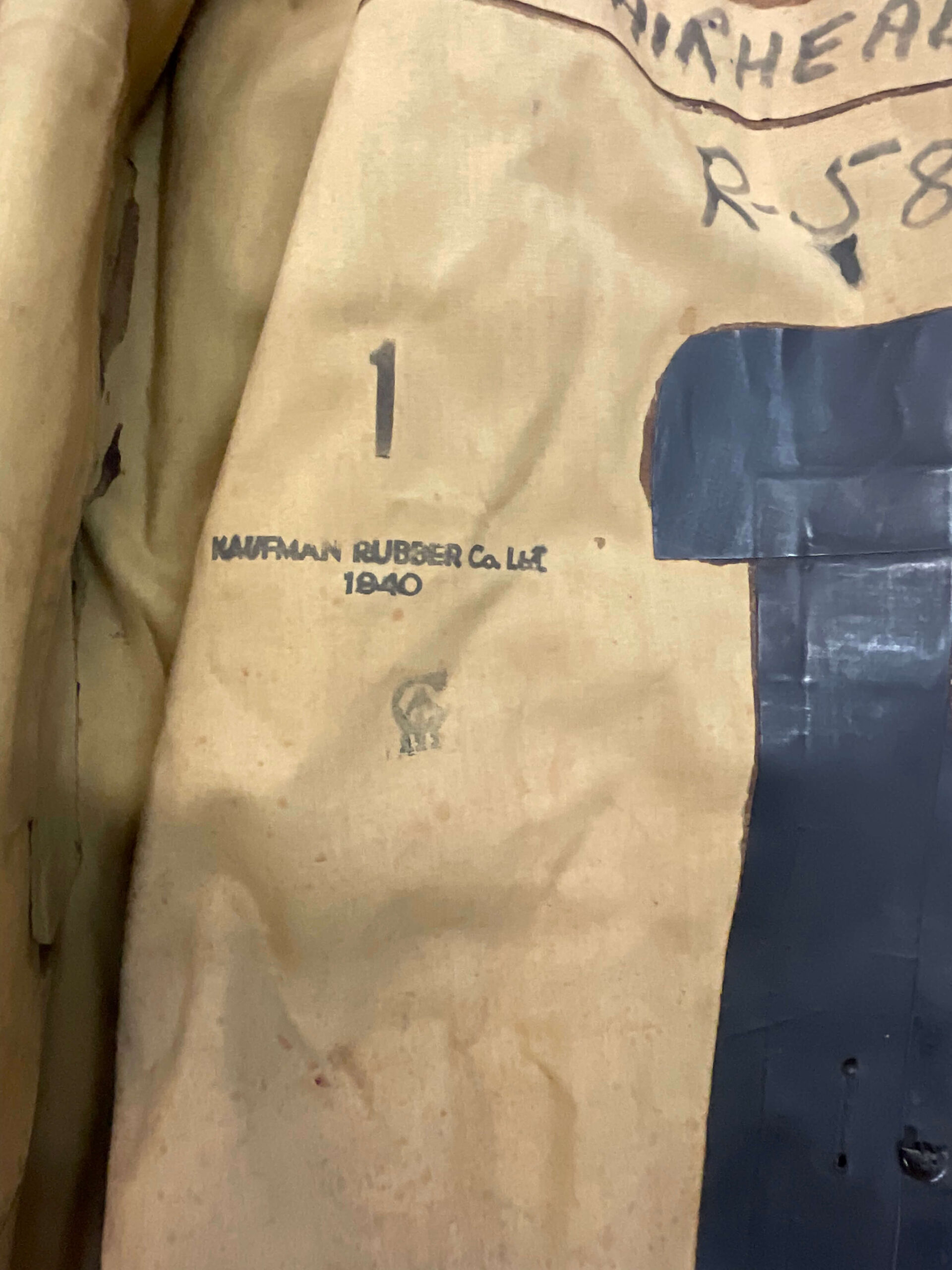 WW2 Canadian Navy Black Slicker Rain Jacket WW2 Canadian Navy Black Slicker Rain Jacket