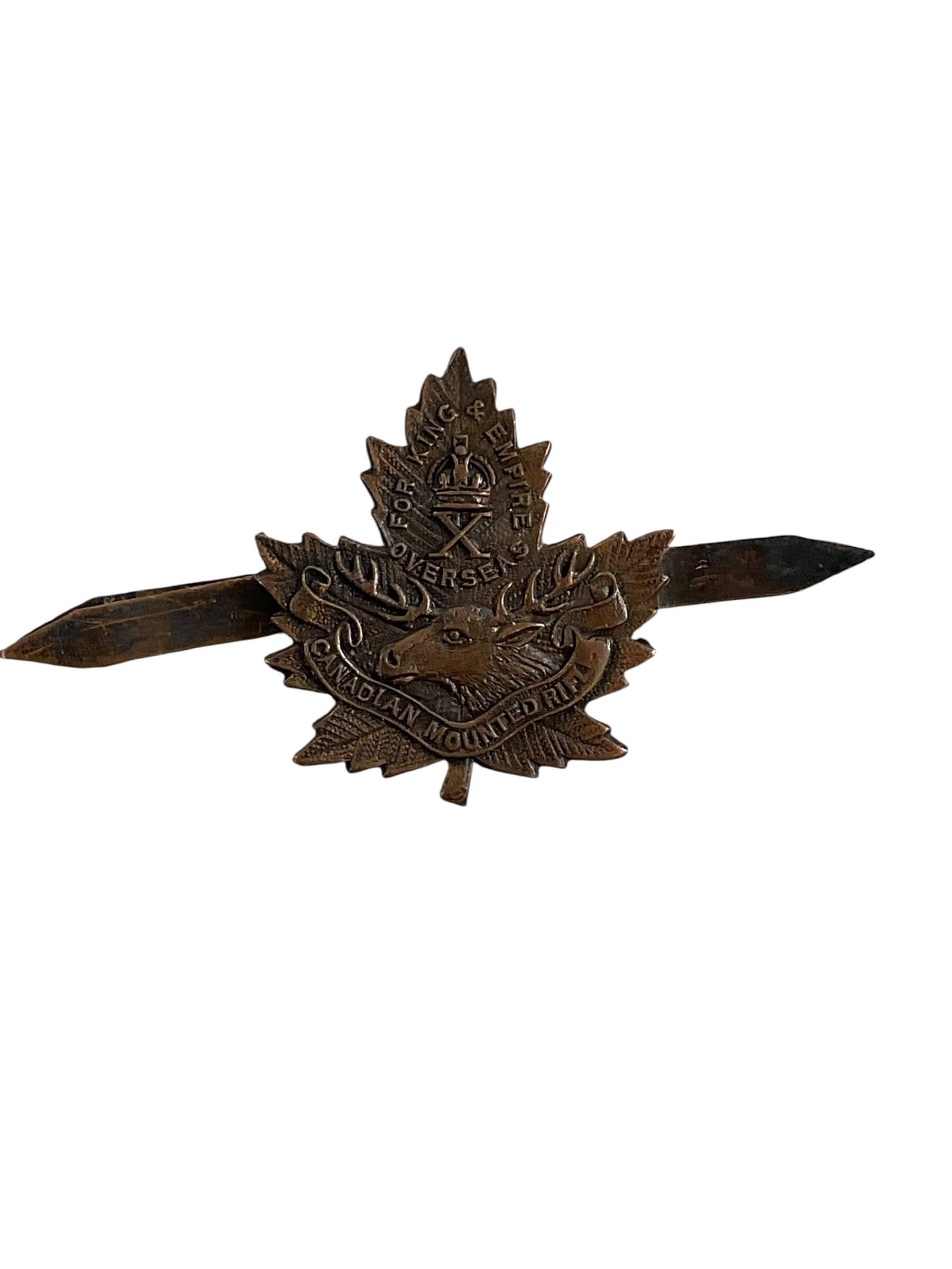WW1 Canadian CEF 10th Mounted Rifles Cap Badge WW1 Canadian CEF 10th Mounted Rifles Cap Badge