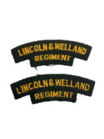 Canadian Forces DEU Lincoln and Welland Regiment Shoulder Titles Insignia Pair Canadian Forces DEU Lincoln and Welland Regiment Shoulder Titles Insignia Pair