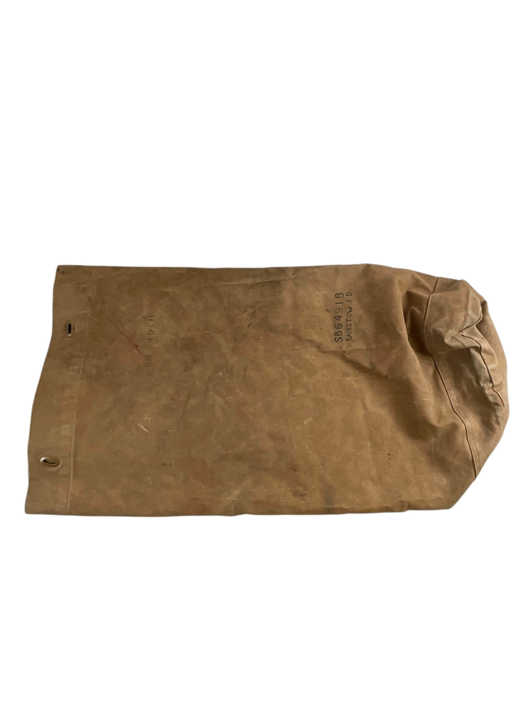 Canadian Army Korean War Khaki Duffel Bag Dated 1952 Named and Numbered Canadian Army Korean War Khaki Duffel Bag Dated 1952 Named and Numbered